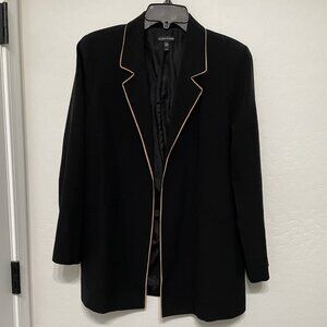 Eileen Fisher Silk Crepe open front blazer suit jacket - Size Small - Rtl $328